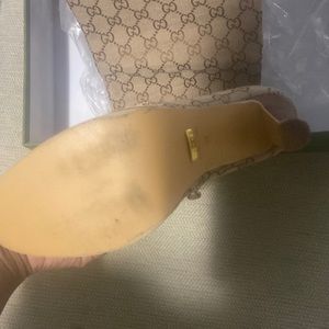 Gucci print thigh high boots comes with box and bag only worn for 20 mins